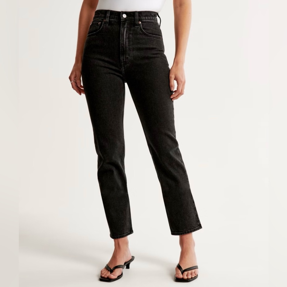 Abercrombie & Fitch Ankle Straight Leg Ultra High Rise Jeans Sz 6 (28)